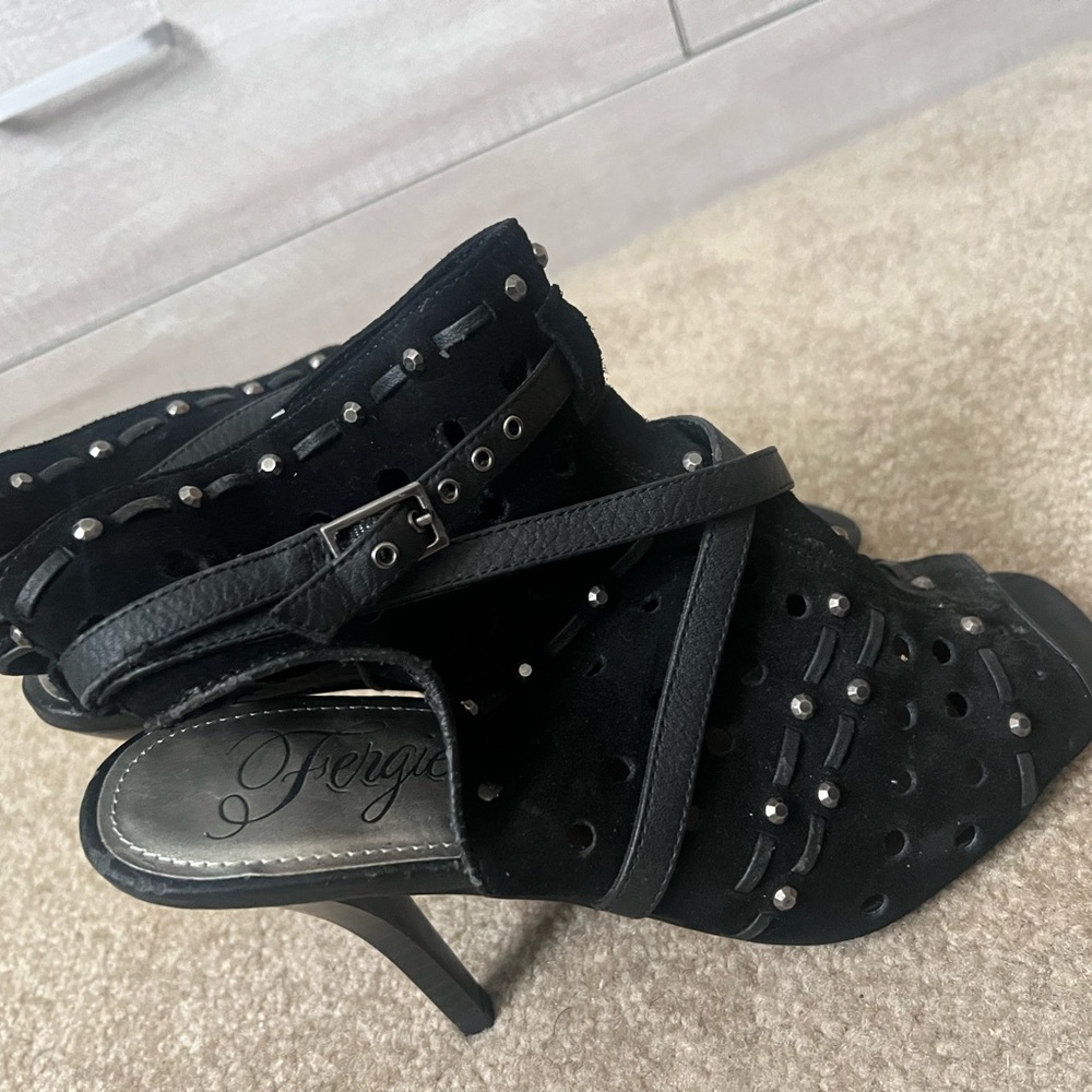 Fergie Black Women's Heeled Sandals